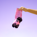 VERSUS Active Crew Socks - Pink Flower Power