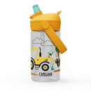 Thrive™ Flip Straw Kids 0.4L Bottle w/ Tritan™ Renew Tractors and Trees 兒童吸管水樽