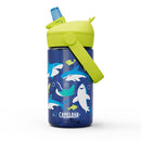 Thrive™ Flip Straw Kids 0.4L Bottle w/ Tritan™ Renew Sharks & Rays 兒童吸管水樽