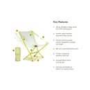 Nemo Moonlite™ Elite Reclining Backpacking Chair Citron 超輕月光露營椅