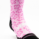 VERSUS Active Crew Socks - Pink Flower Power