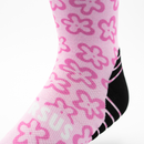 VERSUS Active Crew Socks - Pink Flower Power