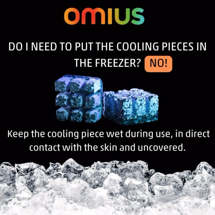 Omius HEADBAND w/ 20 Cooling Pieces 散熱降溫跑步頭帶