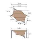 UNIFLAME REVO Tarp 2 L Tan 681886 露營天幕