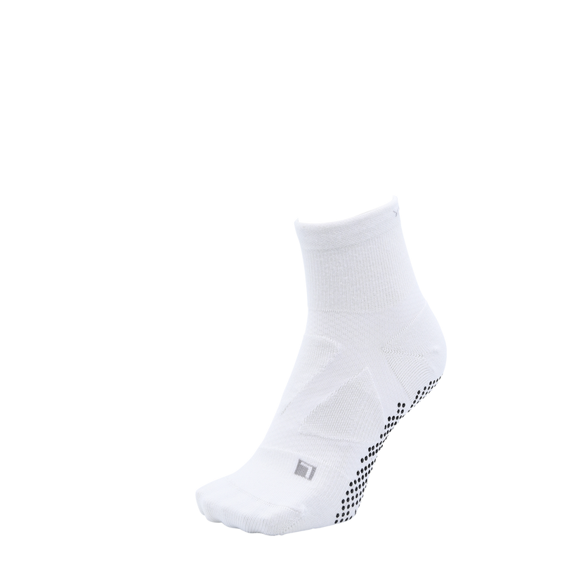 YAMAtune Spider Arch Round Toe Support Socks - Middle Length 防滑跑步襪 White