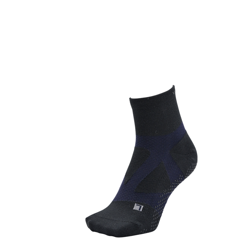 YAMAtune Spider Arch Round Toe Support Socks - Middle Length 防滑跑步襪 Black D.Navy