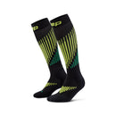 CEP Ski Touring Merino Socks Tall Men Black/Lime