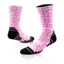 VERSUS Active Crew Socks - Pink Flower Power