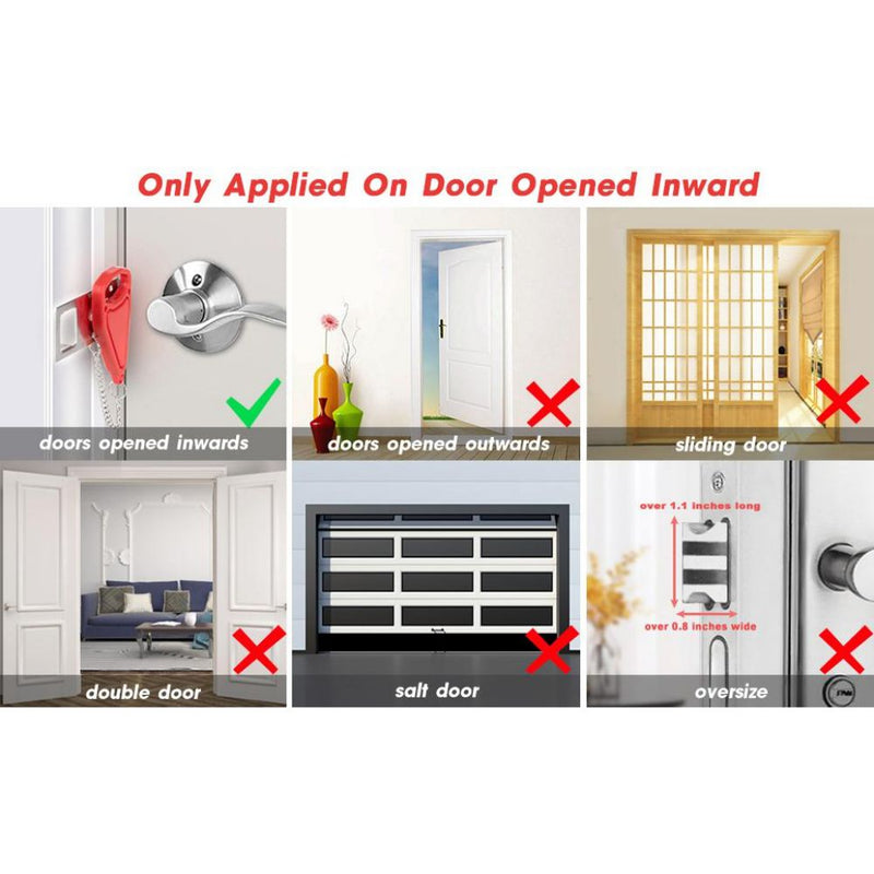 AceMining Portable Door Lock & Door Stop Alarm