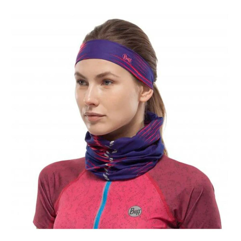 BUFF UV Headband Slim 防UV窄版跑步頭巾 BF054 Pink Fluor