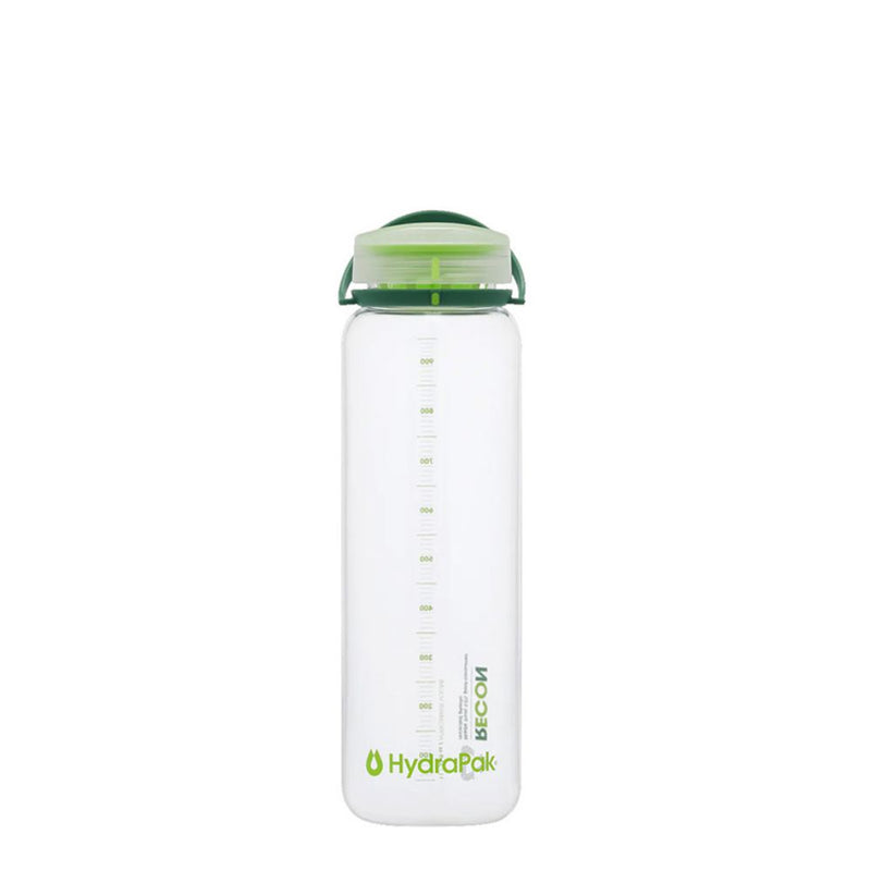 HydraPak RECON™ Bottle 1L 闊口硬水樽 Clear / Evergreen & Lime