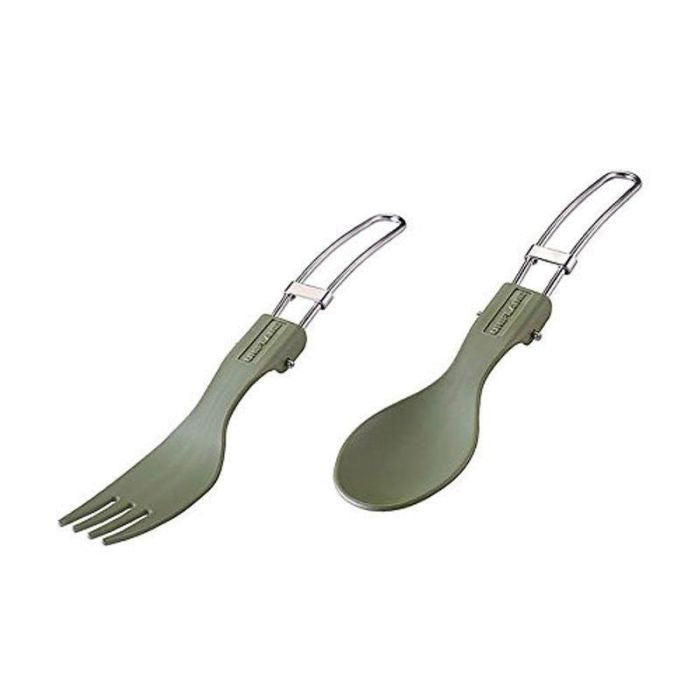 UNIFLAME Color Cutlery 彩色摺疊餐具套裝 Khaki Green 668733
