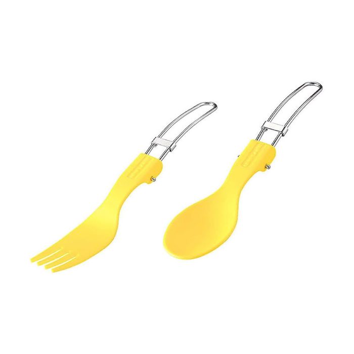 UNIFLAME Color Cutlery 彩色摺疊餐具套裝 Yellow 668801
