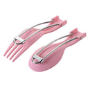 UNIFLAME Color Cutlery 彩色摺疊餐具套裝 Pastel Pink