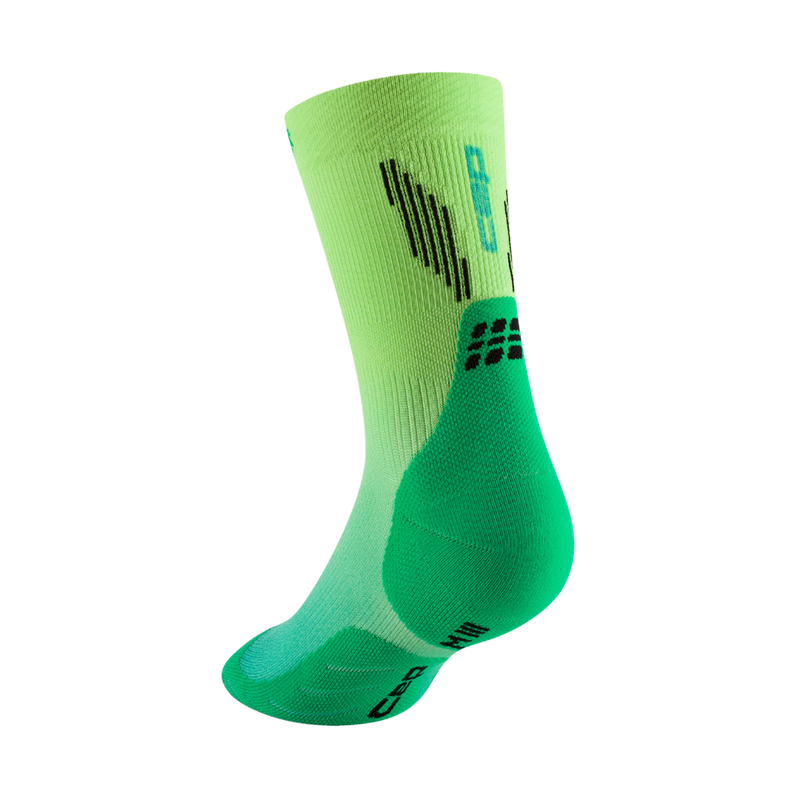 CEP Core Run Edt. Gradient Compression Socks Mid Cut 5.0 Green/Lime Fade