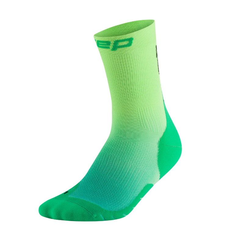 CEP Core Run Edt. Gradient Compression Socks Mid Cut 5.0 Green/Lime Fade