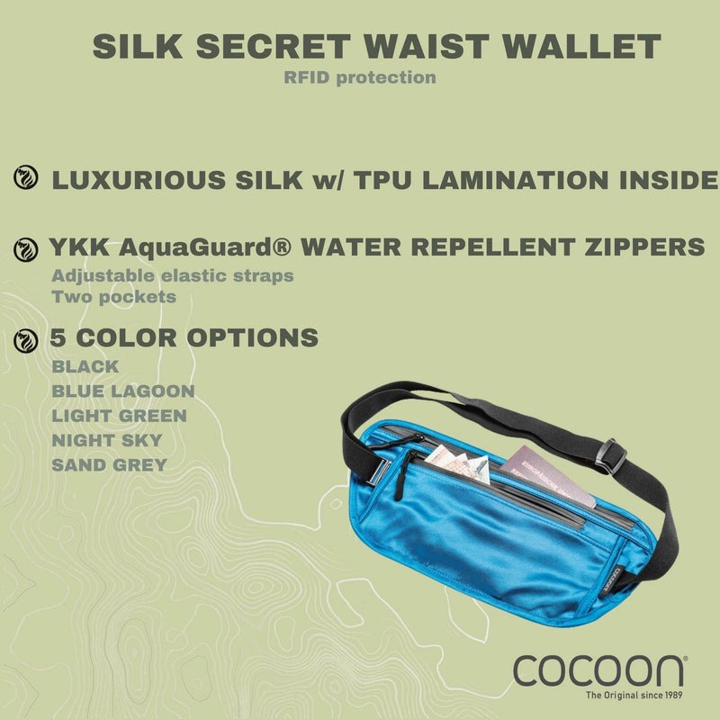 COCOON Secret Waist Wallet / Silk 絲質防盜貼身腰包