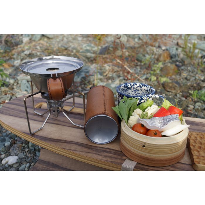 CAMP OOPARTS Wooden Streamer With Sierra Cup Set 中式兩層蒸籠套裝(附登山杯)