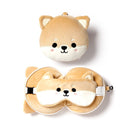 relaxeazzz Travel Pillow & Eye Mask Set Shiba Inu Dog