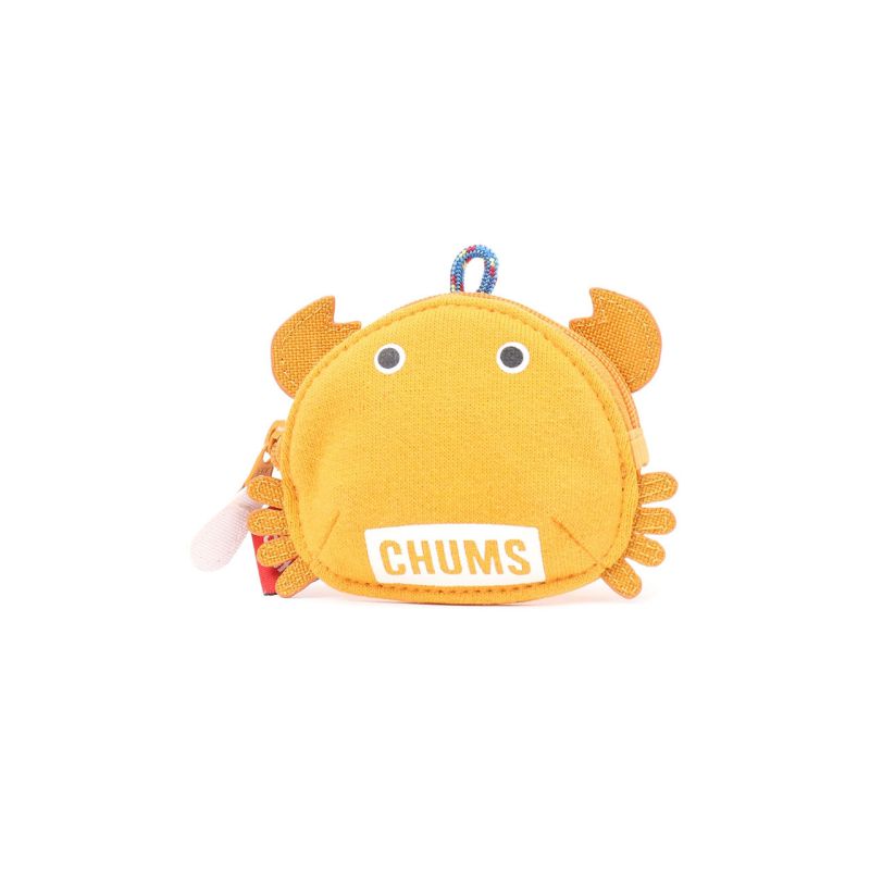 CHUMS Crab Zip Coin Case 螃蟹造型迷你散子包 Ocher