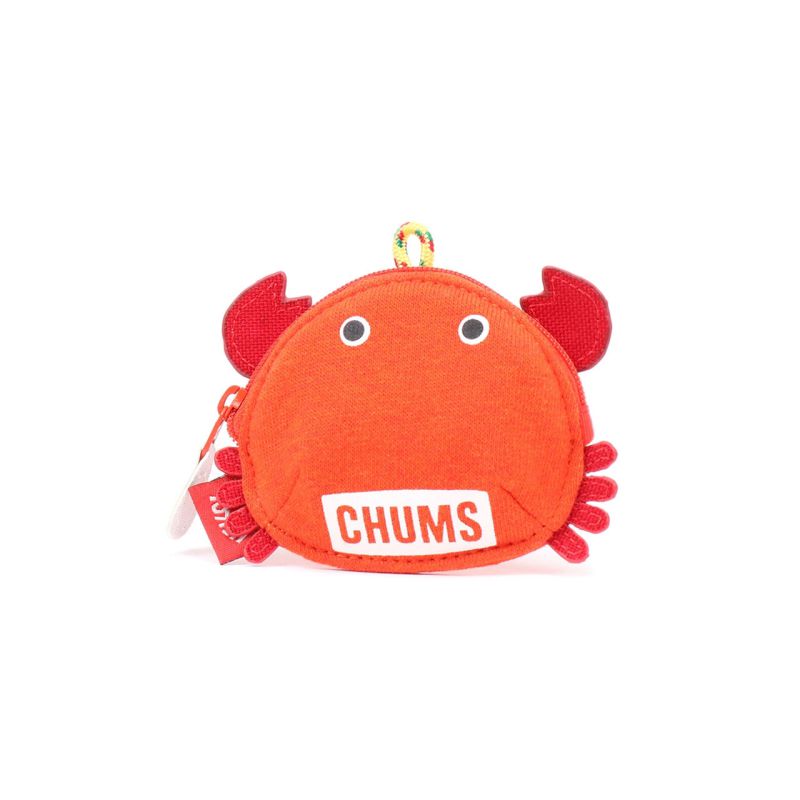 CHUMS Crab Zip Coin Case 螃蟹造型迷你散子包 Red