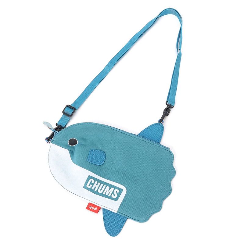 CHUMS Sunfish Shoulder Pouch 翻車魚造型迷你斜揹袋 Blue CH60-3715