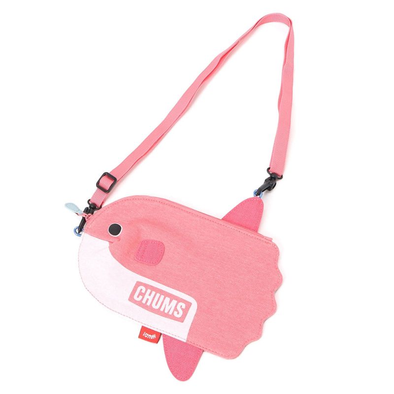 CHUMS Sunfish Shoulder Pouch 翻車魚造型迷你斜揹袋 Pink CH60-3715