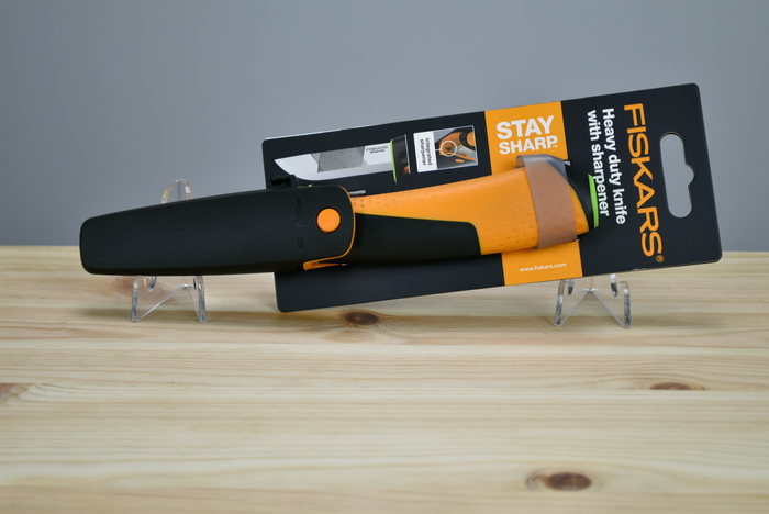 Fiskars Heavy Duty Knife with Sharpener