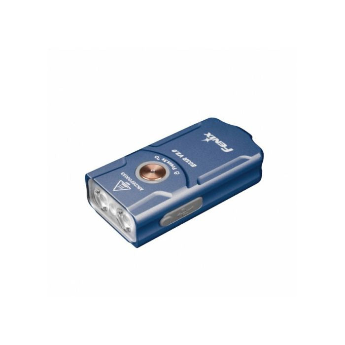 FENIX E03R V2.0 All-Metal Keychain Flashlight 全金屬充電匙扣燈 Blue Gray
