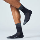 Feetures Elite Light Cushion Reflective Mini Crew Sock 跑步襪 Black Flash
