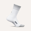 Feetures Elite Light Cushion Reflective Mini Crew Sock 跑步襪 White Flash
