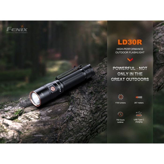 fenix 30r flashlight FENIX LD30R High-Performance Lightweight Flashlight