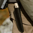 Morakniv Lok BlackBlade™ (S) with ash wood 全龍骨式不鏽鋼直刀 (黑色刀刃木刀柄連皮製刀套)