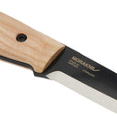 Morakniv Lok BlackBlade™ (S) with ash wood 全龍骨式不鏽鋼直刀 (黑色刀刃木刀柄連皮製刀套)