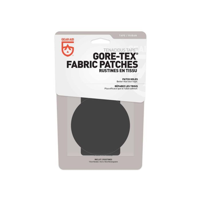 GEAR AID GORE-TEX Fabric Patches 修補片(黑色) Black  (Round+Rectangle)