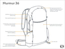 Gossamer Gear Murmur 36L Hyperlight Backpack