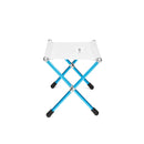Helinox Speed Stool M 輕量摺疊式露營椅 White/F14 Cyan Blue