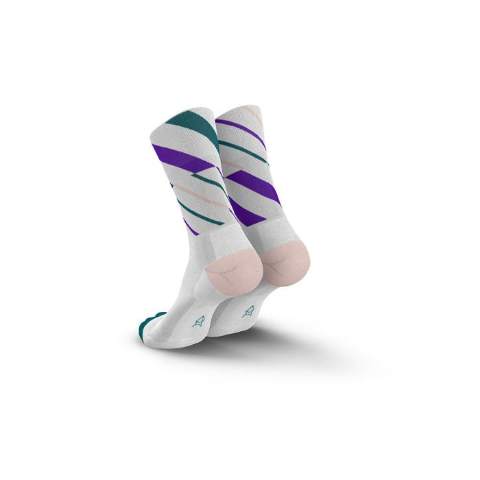 INCYLENCE Angles High-Cut Running Socks 跑步襪 Purple Petrol