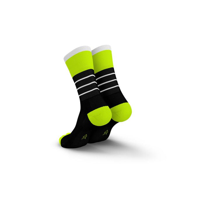 INCYLENCE Stripes V2 High-Cut Running Socks 跑步襪 Black Canary
