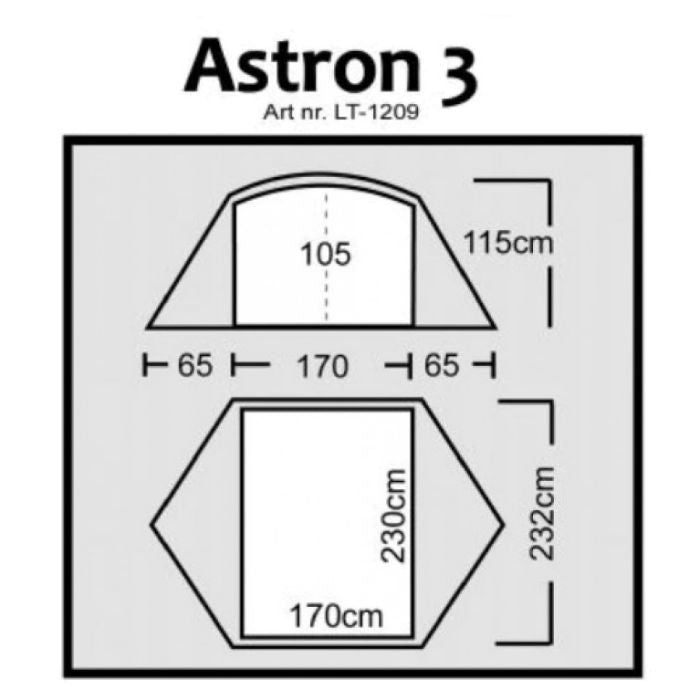 LUXE Astron 3 三人帳篷 (連 Footprint)