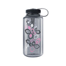 nalgene Wide Mouth Water Bottle 32oz 闊口硬水樽 Gray Bloom - Pink / Black