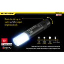 Nitecore LA10 CRI Flashlight 唇膏形伸縮營燈
