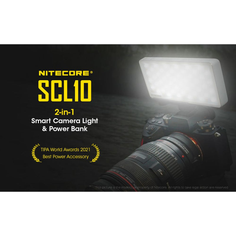 Nitecore SCL10 2-in-1 Smart Camera Light & Power Bank 二合一智能補光燈連移動電源