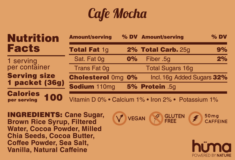 huma Energy Gels - Original Cafe Mocha 