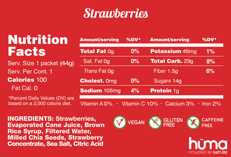 huma Energy Gels - Original Strawberries