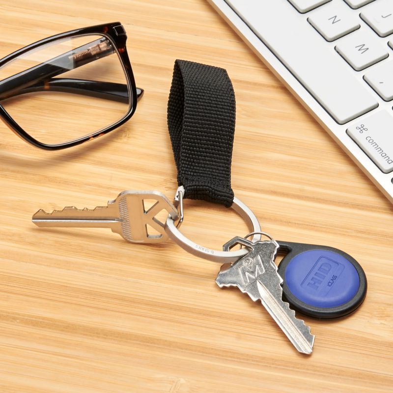 Nite Ize O-Series™ Keychain 不鏽鋼快開鎖匙扣連織帶