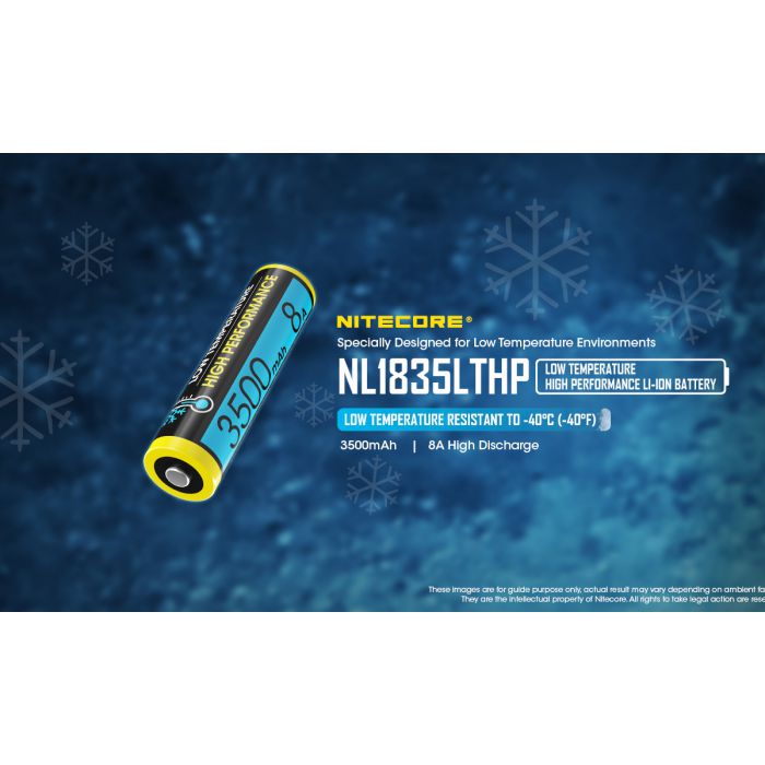 Nitecore 18650耐低溫高放電充電電池 NL1835LTHP 