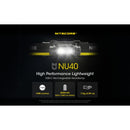 Nitecore NU40 Headlamp 輕量充電式頭燈