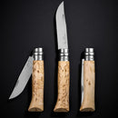 Opinel No. 8 Folding Knife Limited Edition Curly Birch Sampo Handle 8號不鏽鋼尖頭摺刀(捲曲樺木手柄特別版)