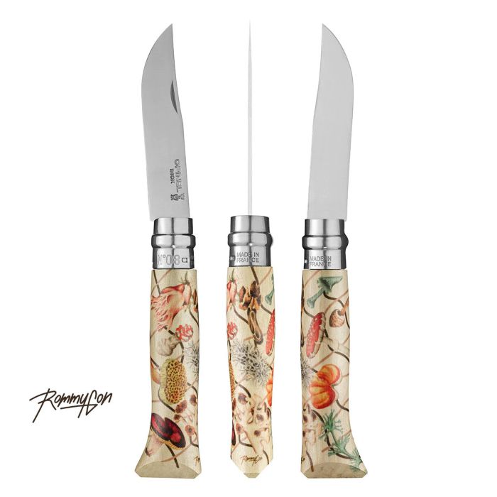 Opinel No. 8 Folding Knife Nature Edition 8號不鏽鋼尖頭摺刀(限量版) By Rommy González